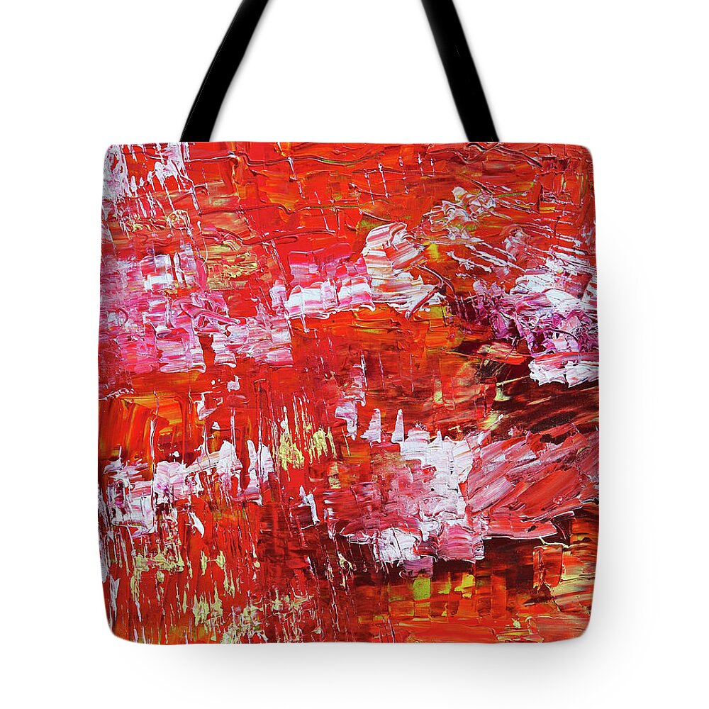 Fusionart Tote Bag featuring the painting Primitive by Ralph White