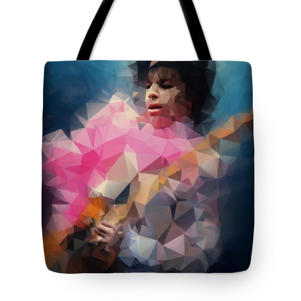 Prince Tote Bag featuring the painting Prince by Vart Studio
