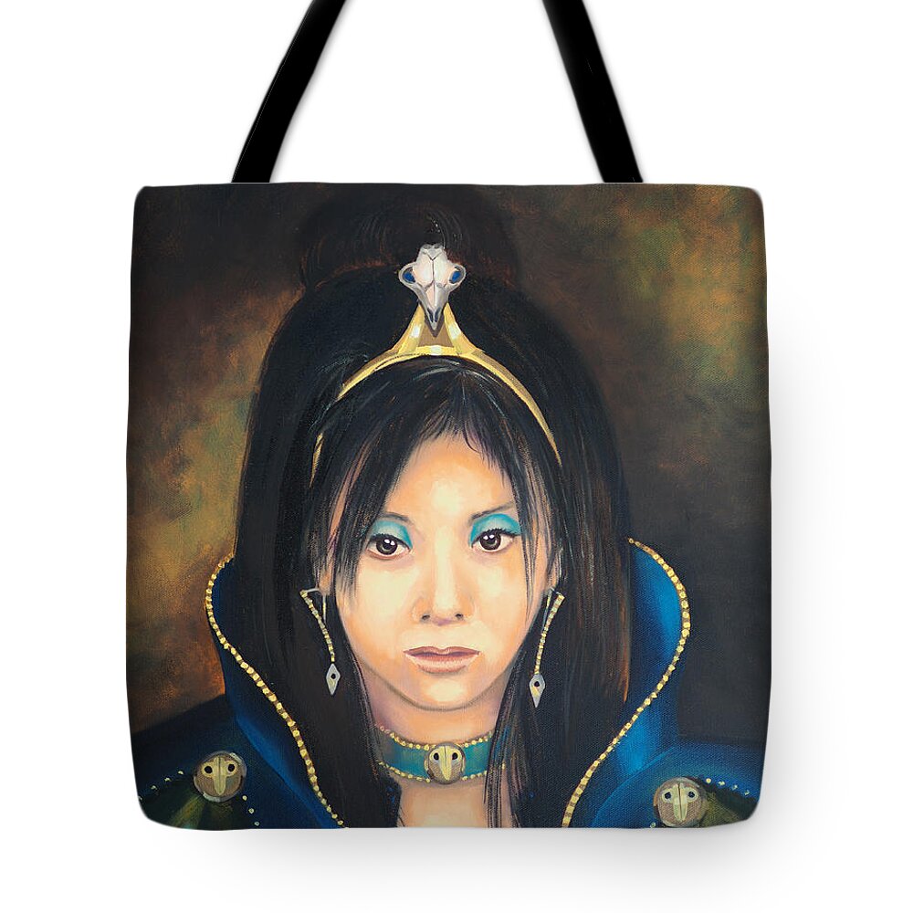 Princess Tote Bag featuring the painting Princess Mai Karuki by David Bader