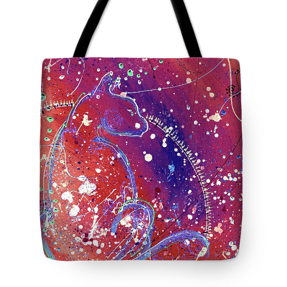 Prints-ess Tote Bag featuring the painting Prints-ess by Cheryle Gannaway