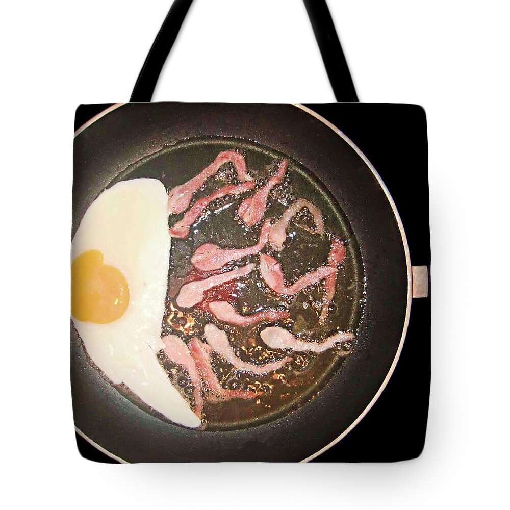 Productive Lunch Tote Bag featuring the photograph Productive lunch by Martin Smith