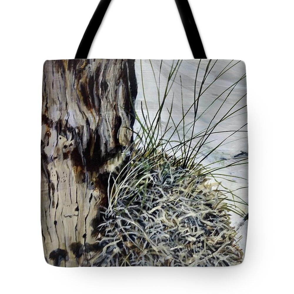 Driftwood Tote Bag featuring the painting Promise by William Brody