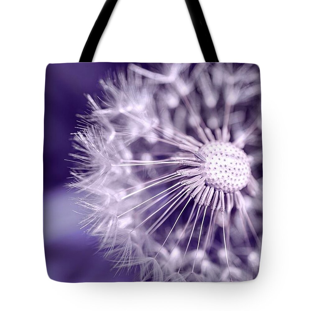 Dandelion Tote Bag featuring the photograph Puff by Shannon Kelly