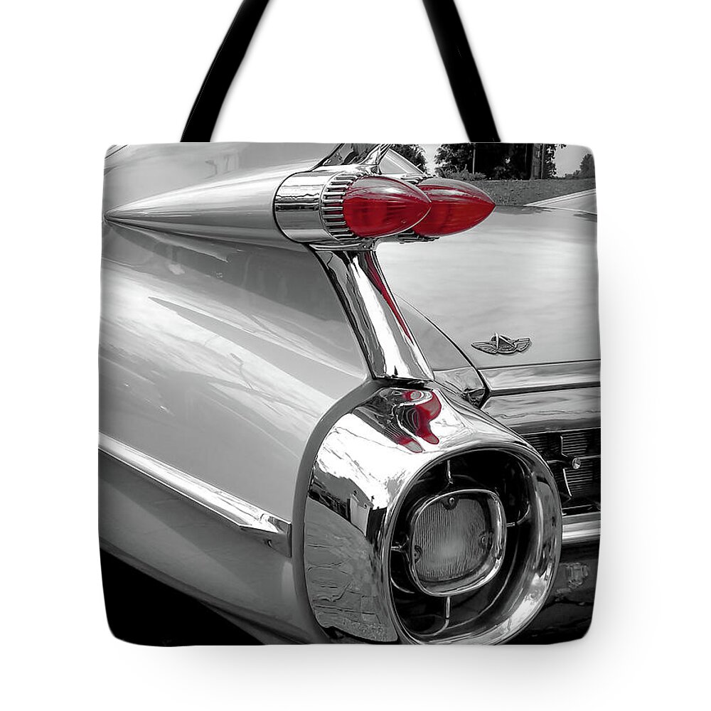 Cadillac Tote Bag featuring the photograph Pure Cadillac by Franchi Torres