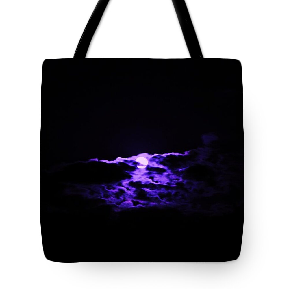  Tote Bag featuring the photograph Moon Clouds by John Parry