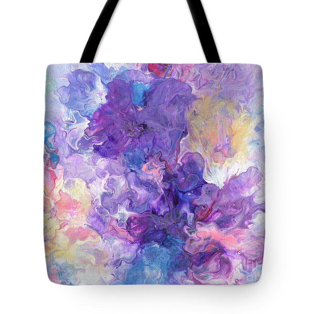 Purple Passion Tote Bag featuring the painting Purple Passion by Marlene Book