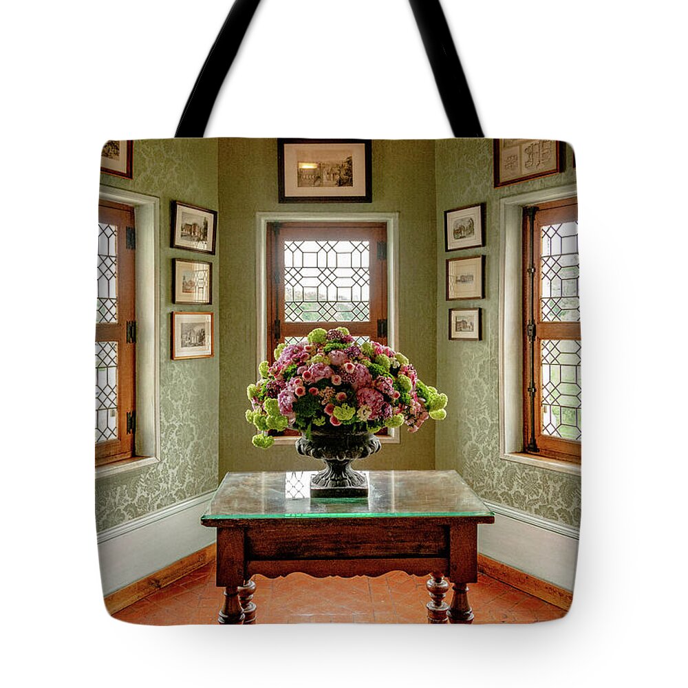 Window Tote Bag featuring the photograph Quiet Window by Marcy Wielfaert