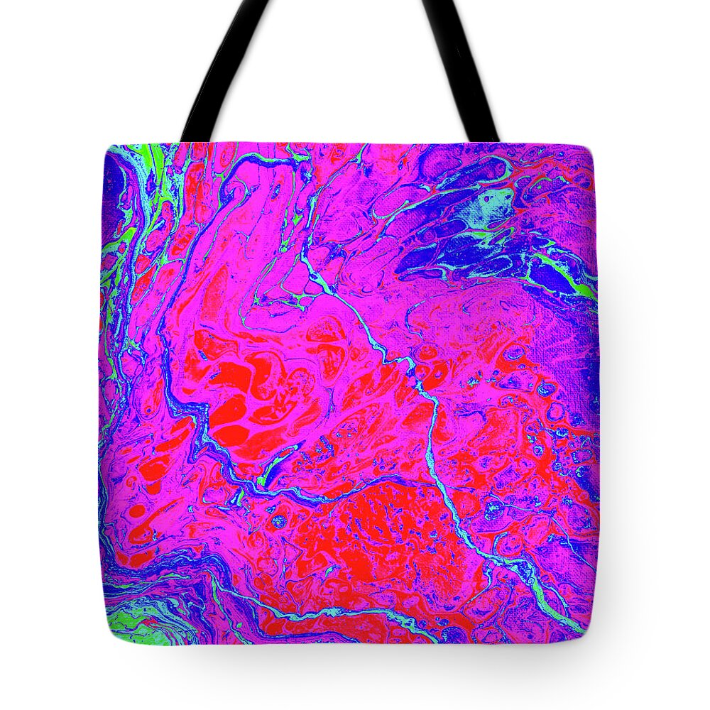 Fluid Tote Bag featuring the mixed media Radar Love by Jennifer Walsh