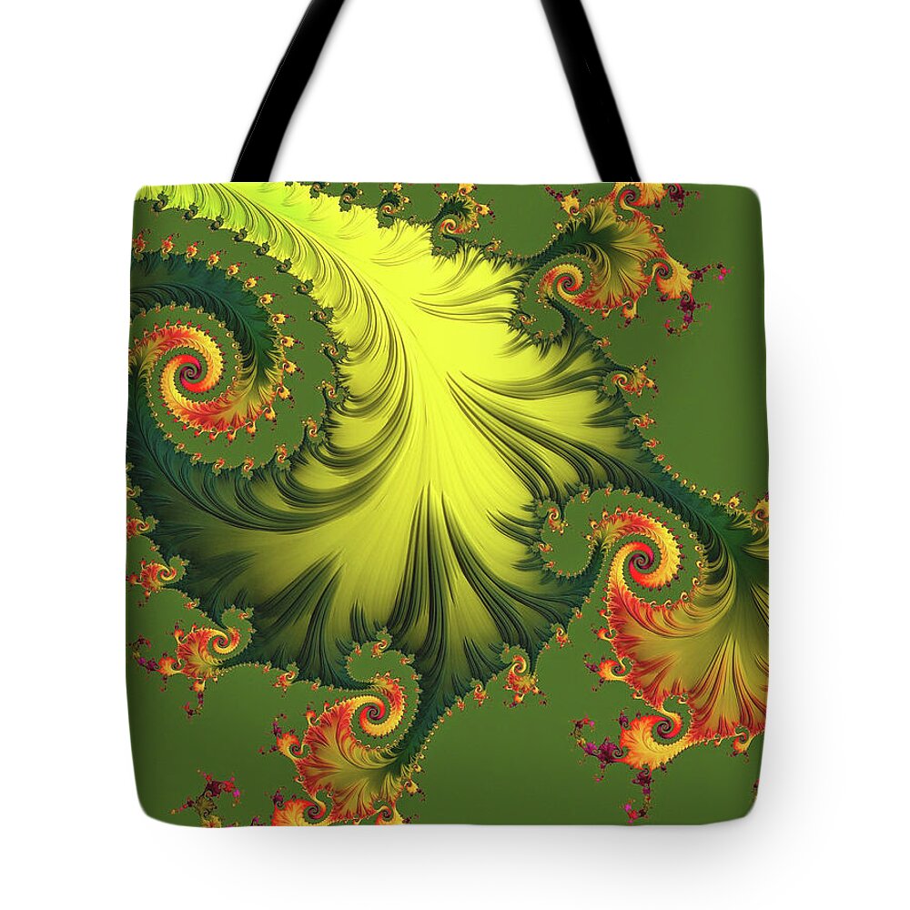 Rain Forest Tote Bag featuring the digital art Rain Forest by Susan Maxwell Schmidt