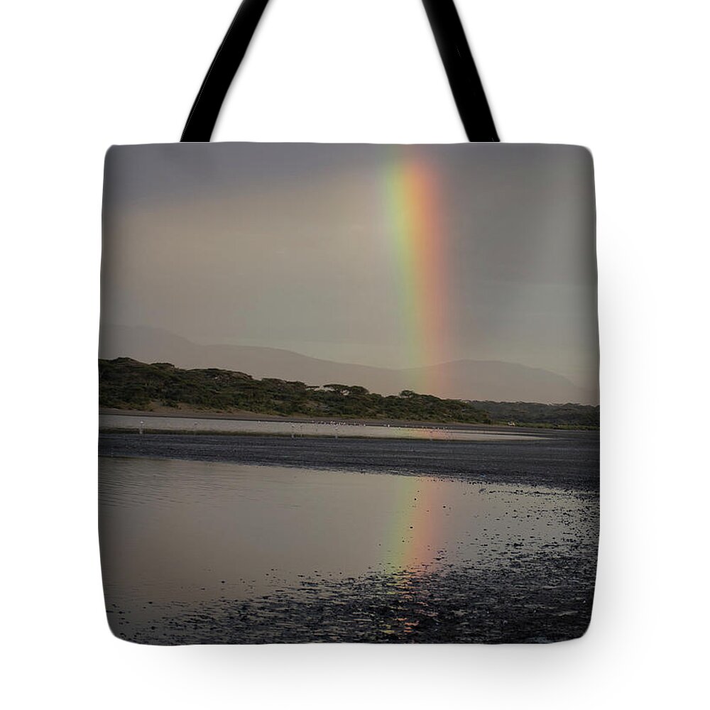 Africa Tote Bag featuring the photograph Rainbow by Patrick Nowotny