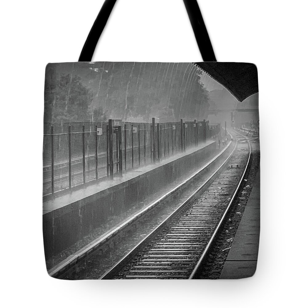 Metro Tote Bag featuring the photograph Rainy Days and Metro by Lora J Wilson