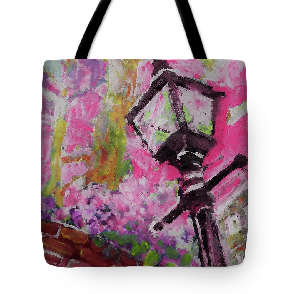 Pink Tote Bag featuring the painting Ready For Pink Evenings by Lisa Kaiser