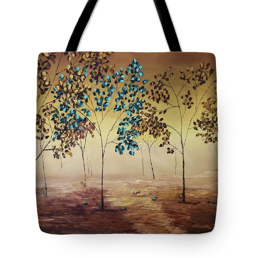 Landscape Tote Bag featuring the painting Rebel by Berlynn