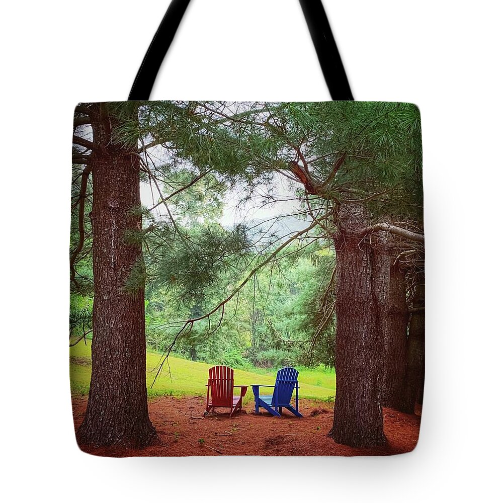 Woods Tote Bag featuring the photograph Recharge by Shannon Kelly