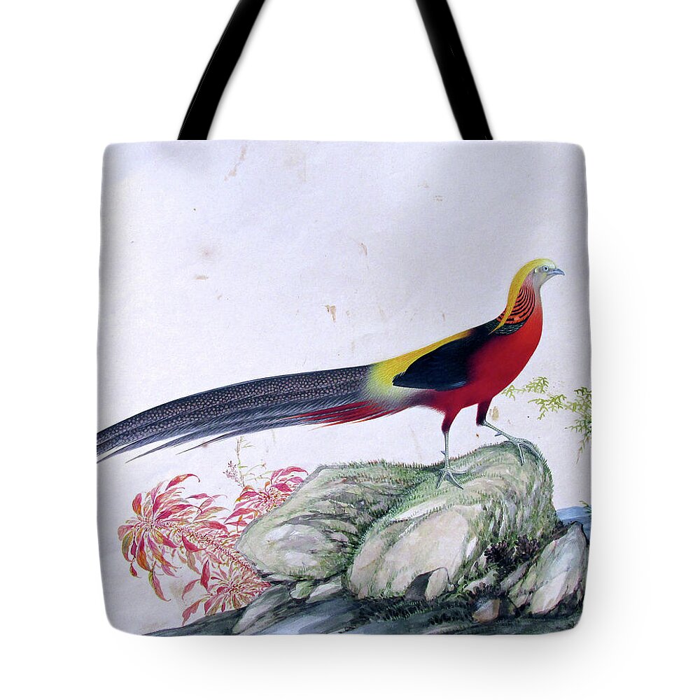 Red Wings Tote Bag featuring the painting Red Wings by John Gholson