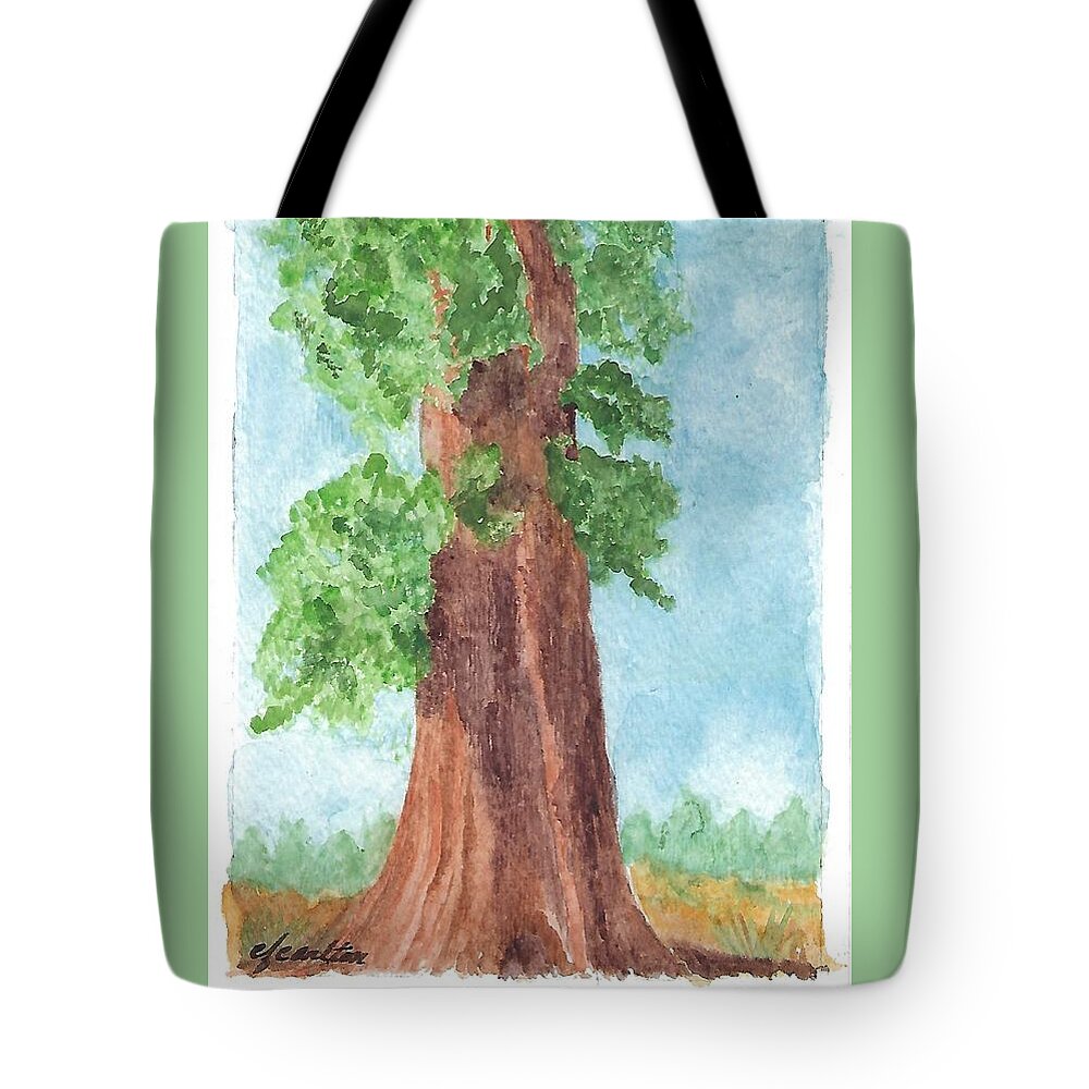 Redwood Tote Bag featuring the photograph Redwood by Claudette Carlton