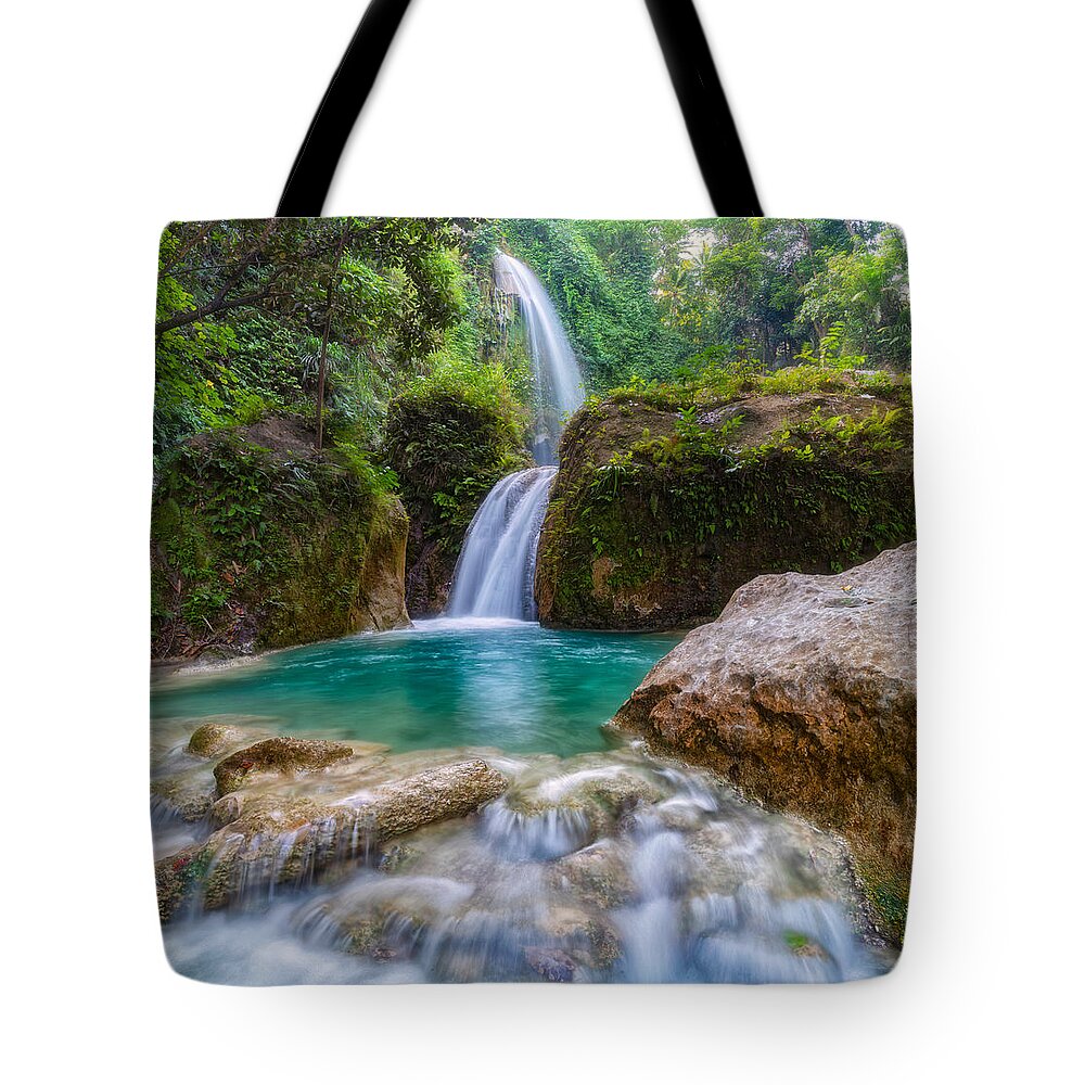Waterfalls Tote Bag featuring the photograph Refreshed by Russell Pugh