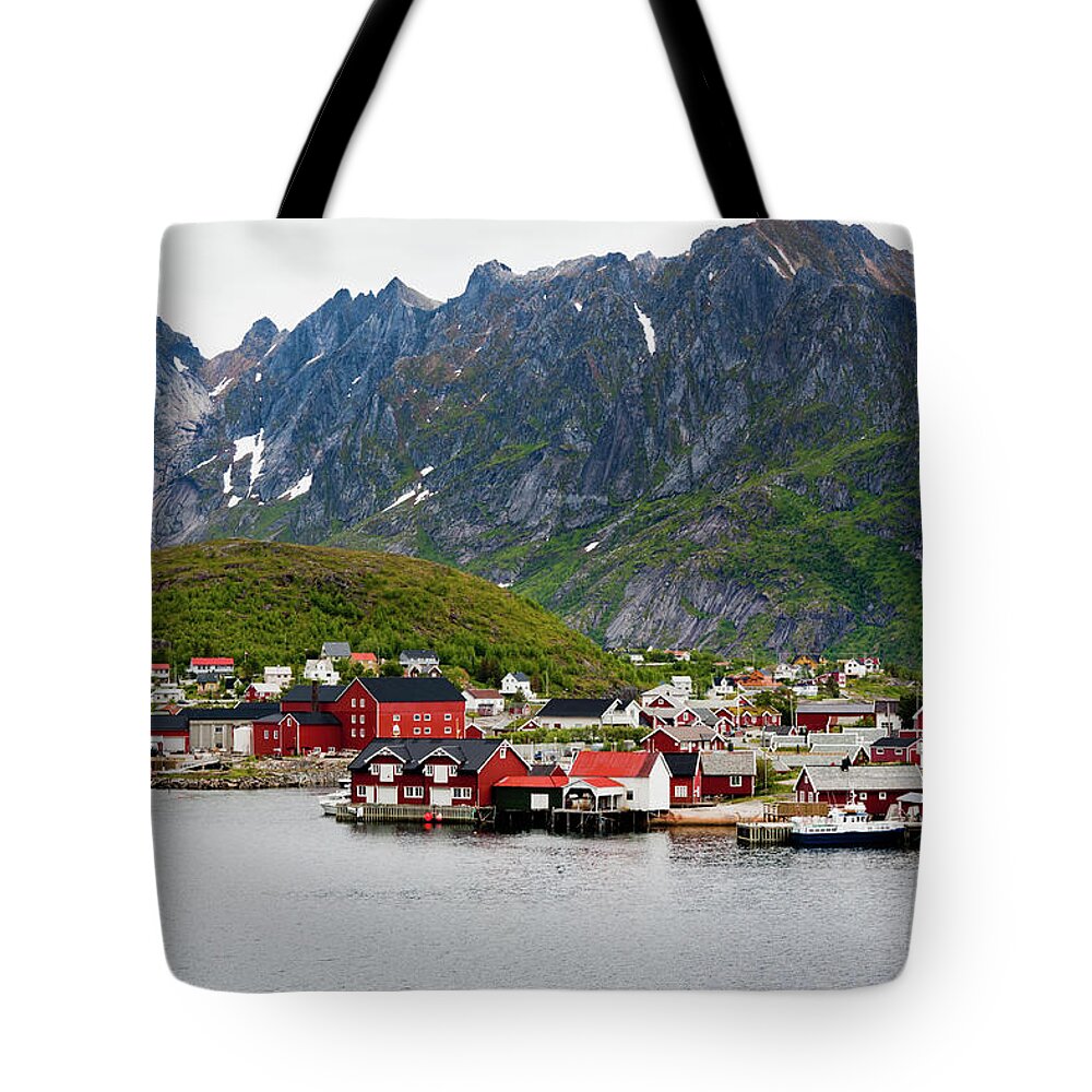 Built Structure Tote Bag featuring the photograph Reine - Lofoten Islands by Germano Manganaro