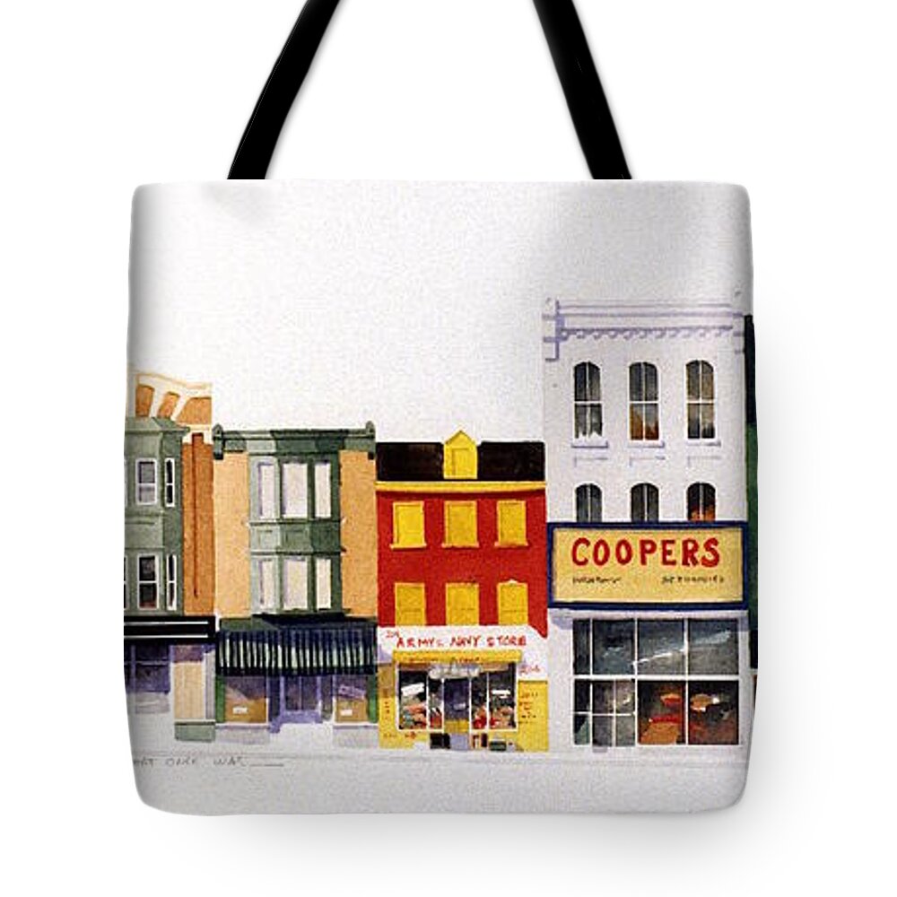 Rialto Theater Tote Bag featuring the painting Rialto Theater by William Renzulli
