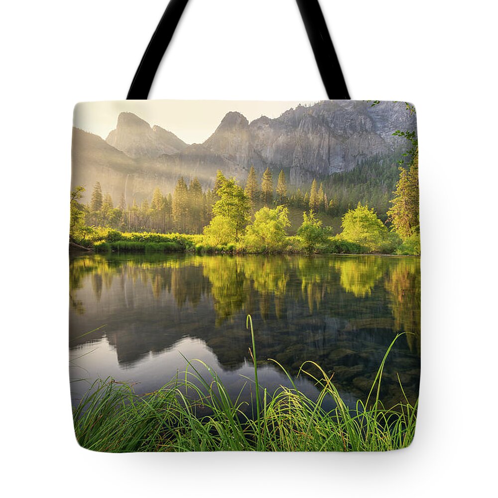 Bridal Veil Tote Bag featuring the photograph River of Dreams by Kenneth Everett