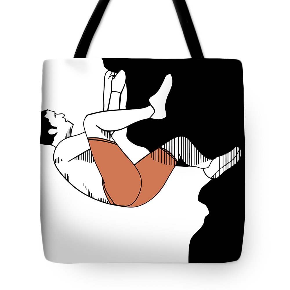 Rock Tote Bag featuring the digital art Rock Life by Piotr Dulski