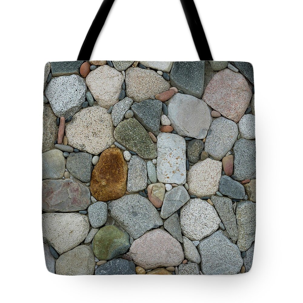 Mexico Tote Bag featuring the photograph Rock Wall Pattern by Jean Noren