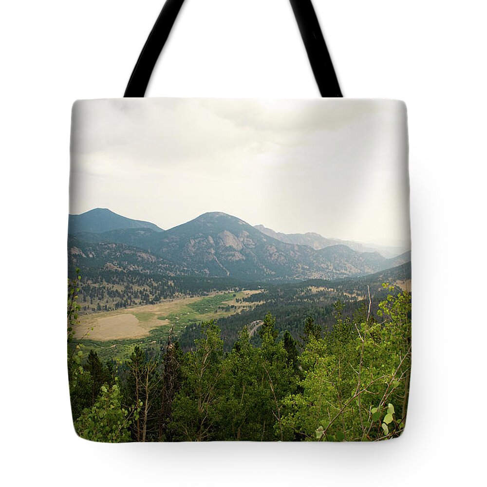 Mountain Tote Bag featuring the photograph Rocky Mountain Overlook by Nicole Lloyd