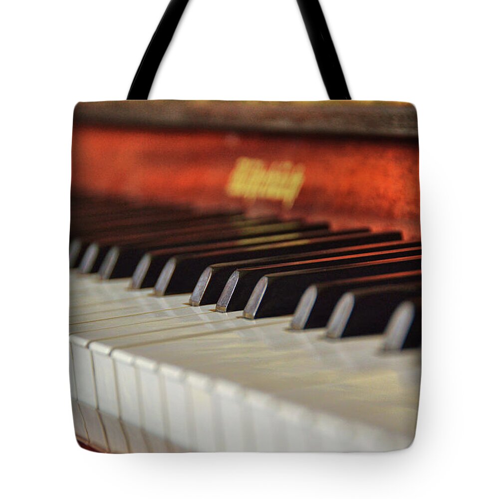 A Tote Bag featuring the photograph Rohrbach Keyboard by JAMART Photography