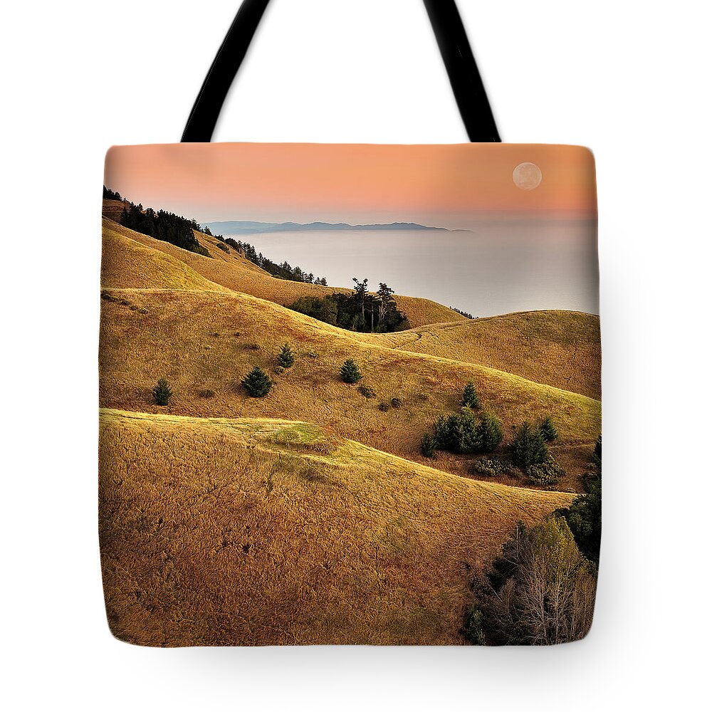 Tranquility Tote Bag featuring the photograph Rolling Hills Marin County by Neal Pritchard Photography