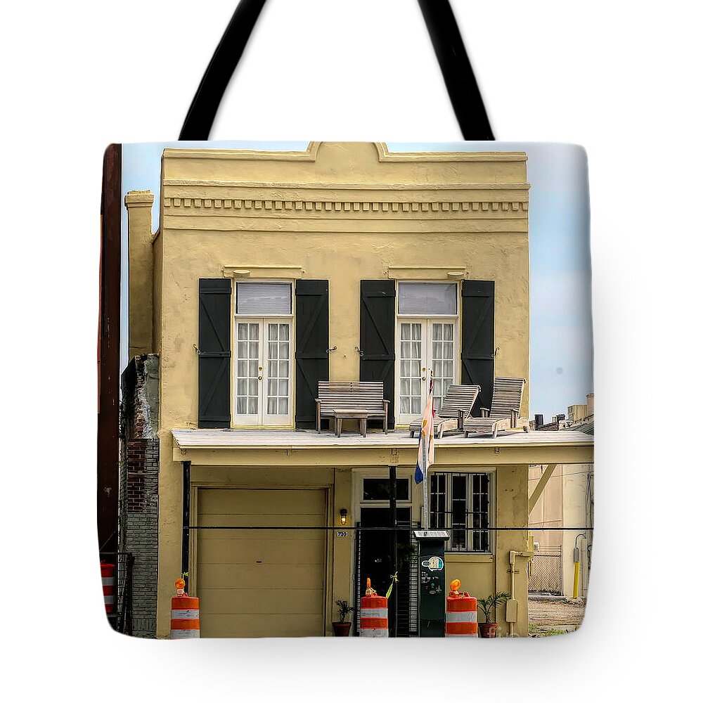New Orleans Tote Bag featuring the photograph Roof Top Patio New Orleans by Chuck Kuhn