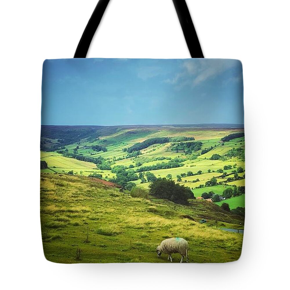 Rosedale Tote Bag featuring the photograph Rosedale North Yorks Moors by Mark Egerton