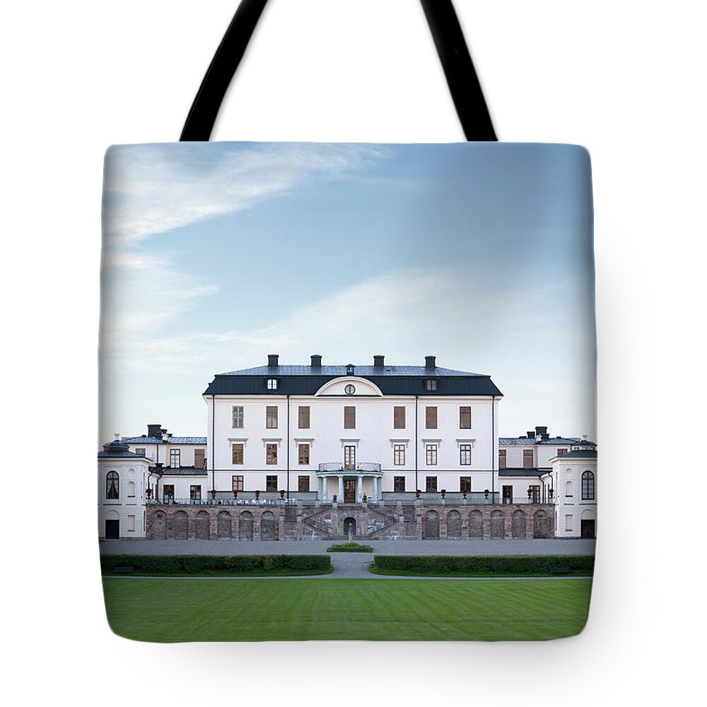 Royalty Tote Bag featuring the photograph Rosersberg Palace by Lordrunar