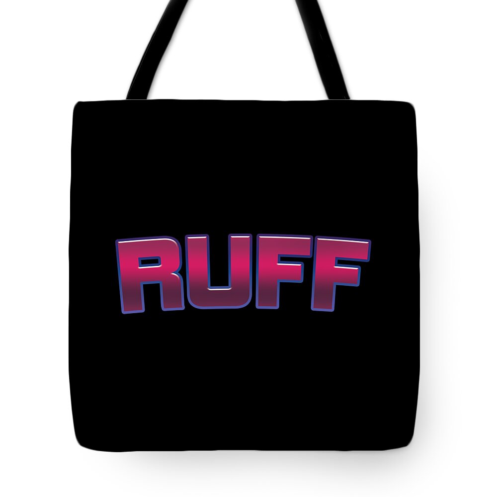 Ruff Digital Art Tote Bags
