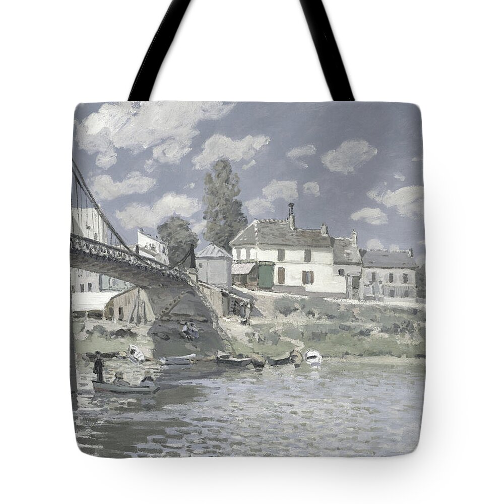 Abstract In The Living Room Tote Bag featuring the digital art Rustic 11 Sisley by David Bridburg