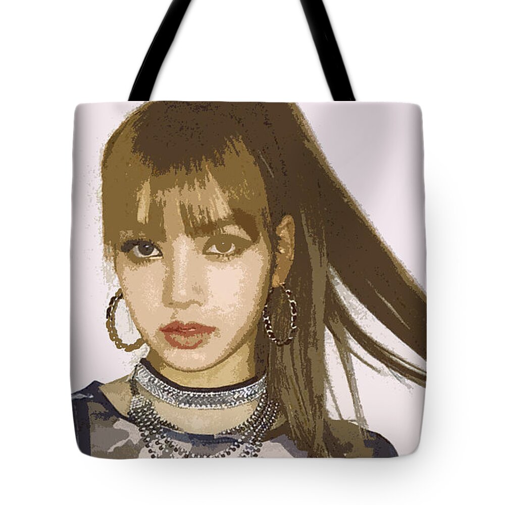 Lisa Blackpink Tote Bag by Dee - Pixels