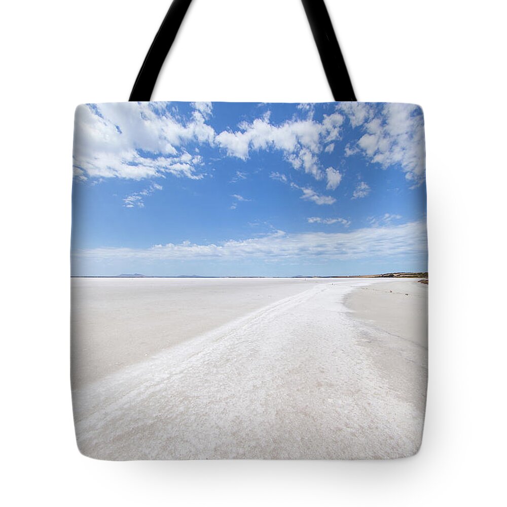 Tranquility Tote Bag featuring the photograph Salt Lake At Cummins. South Australia by John White Photos