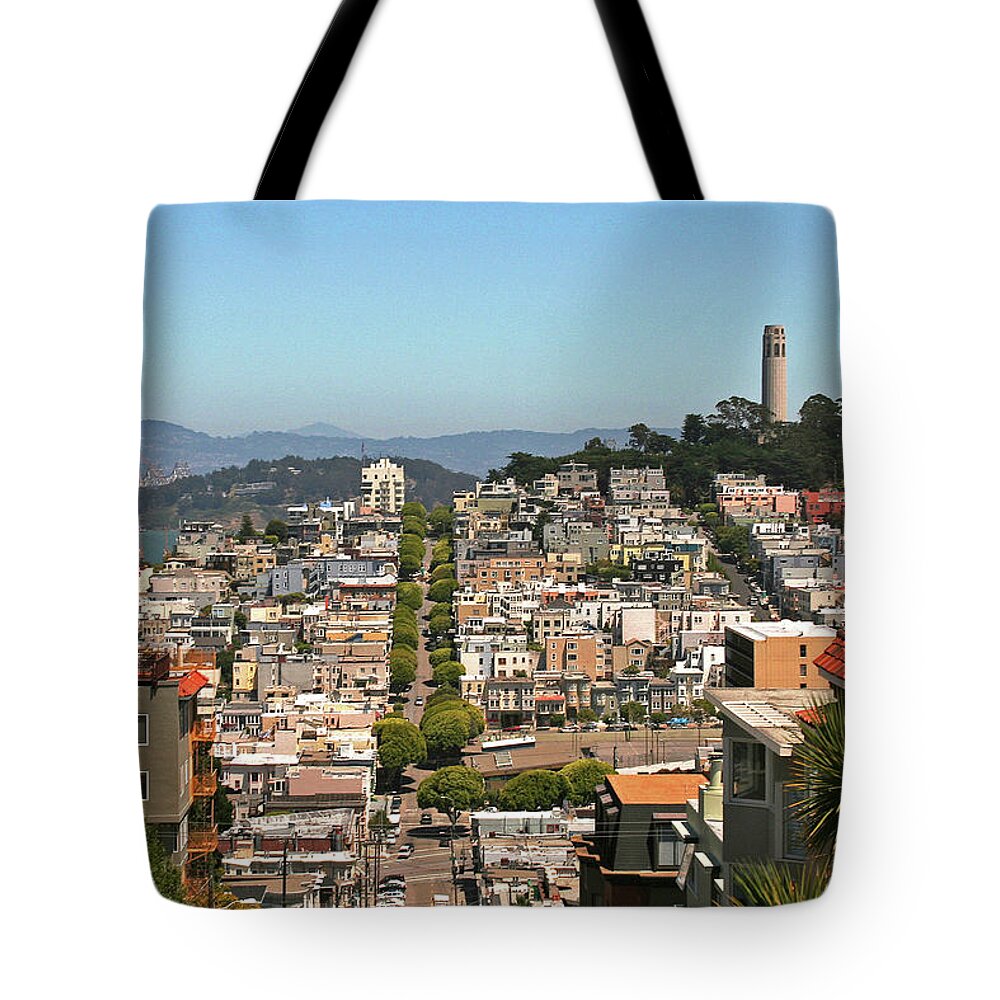 San Francisco Tote Bag featuring the photograph San Francisco - Telegraph Hill by Richard Krebs