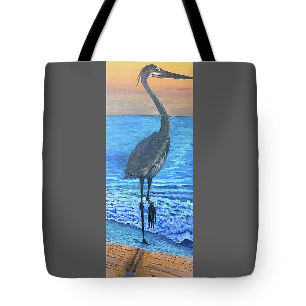Waterfowl Tote Bag featuring the painting Sandhill Strut by Toni Willey