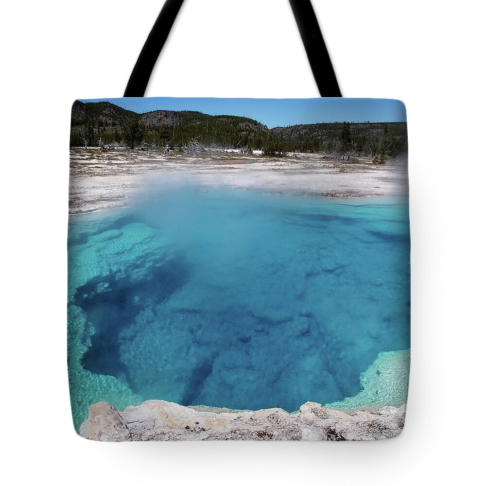 Outdoors Tote Bag featuring the photograph Sapphire Pool by Photograph By Michael Schwab