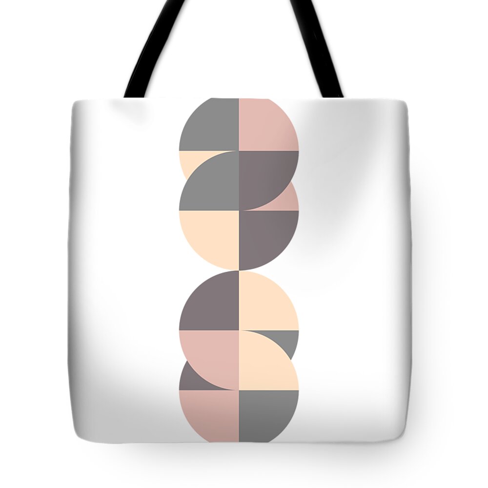 Scandinavian Tote Bag featuring the digital art SCANDINAVIAN DESIGN No. 59 by Melanie Viola