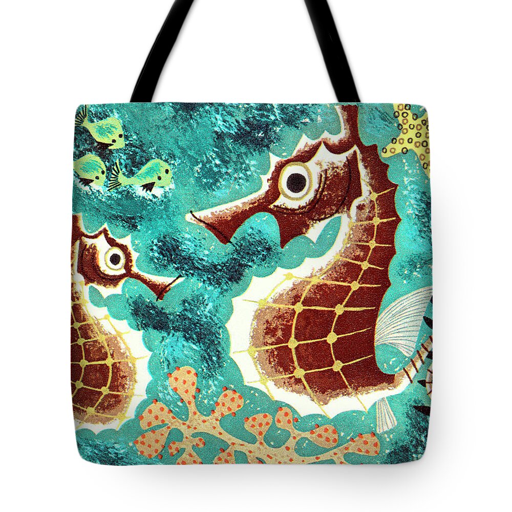 Seaweed Drawings Tote Bags