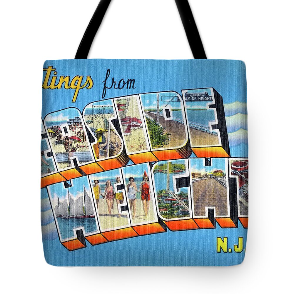 Lbi Tote Bag featuring the photograph Seaside Heights Greetings by Mark Miller