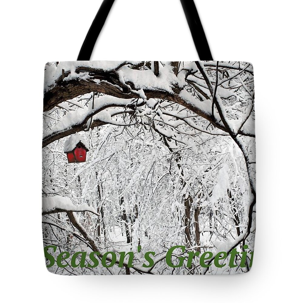 Season Tote Bag featuring the photograph Season's Greetings by R Allen Swezey