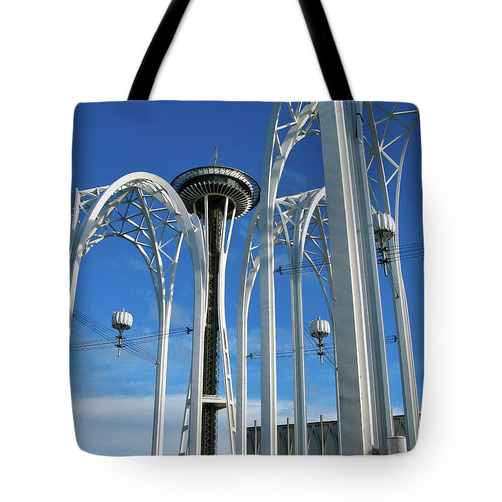 Seattle Tote Bag featuring the photograph Seattle Center, Seattle by Segura Shaw Photography