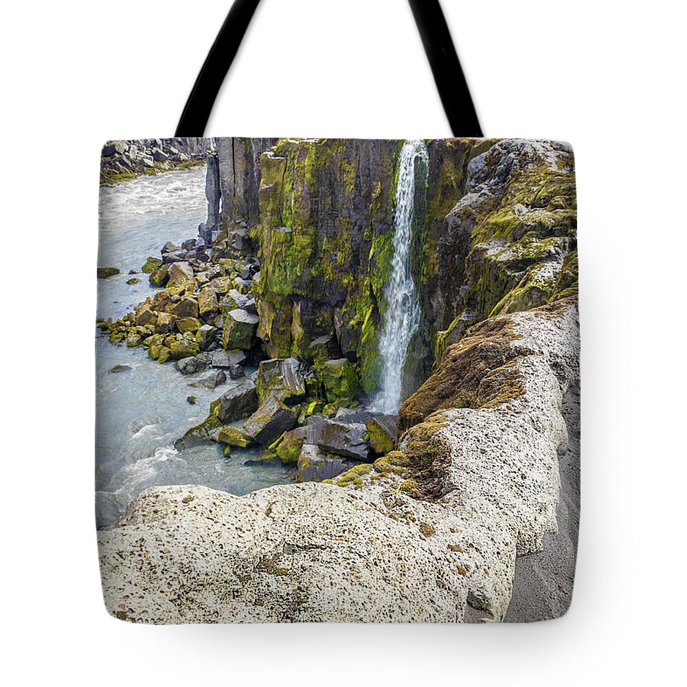 Iceland Tote Bag featuring the photograph Selfoss Waterfall - Iceland by Marla Craven