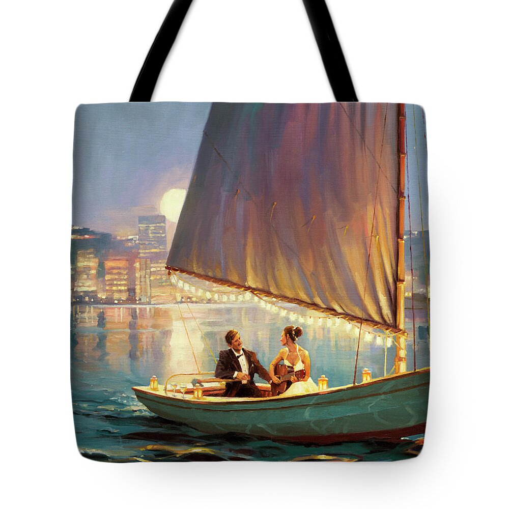 Romance Tote Bag featuring the painting Serenade by Steve Henderson