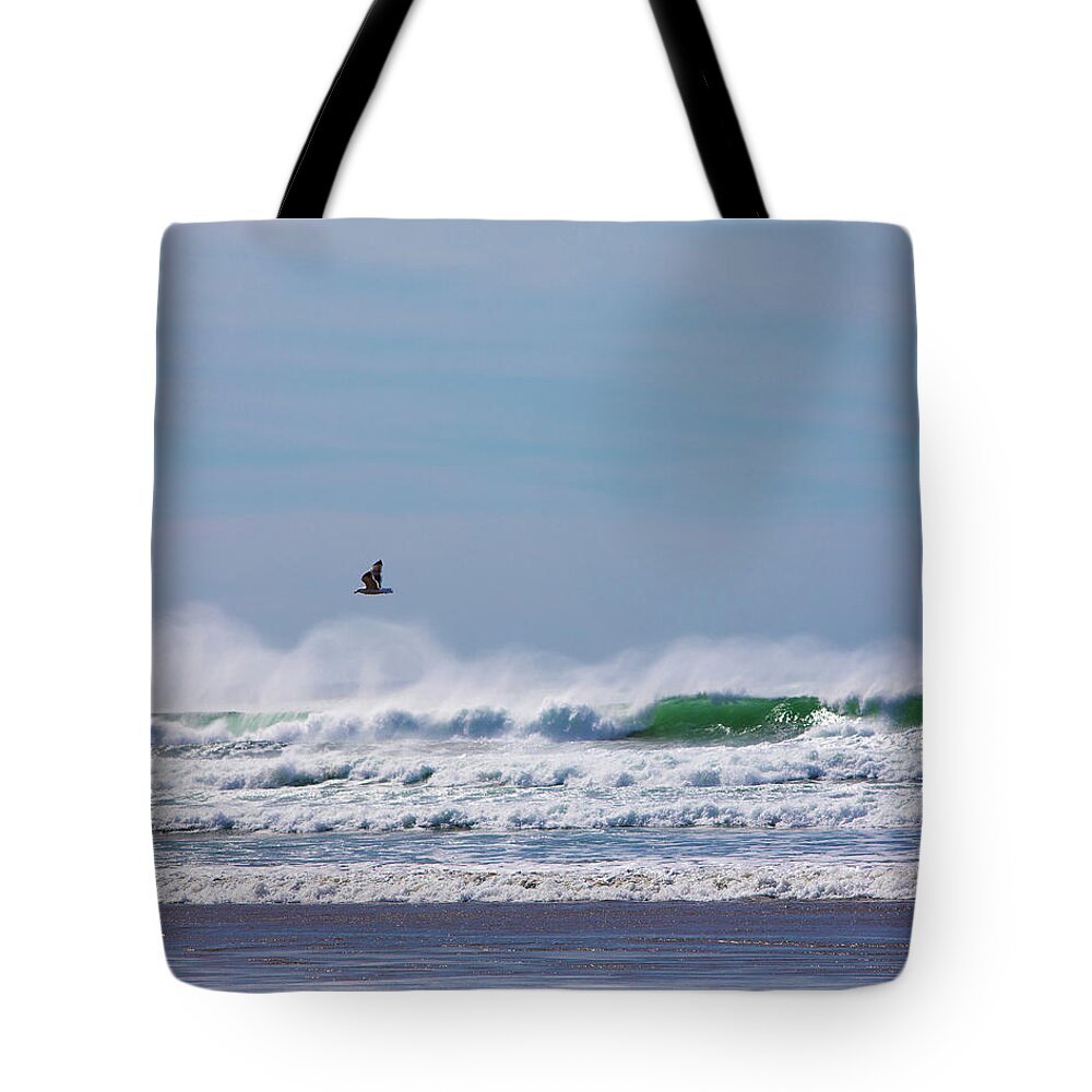 Seagull Tote Bag featuring the photograph Serene by Rebecca Cozart