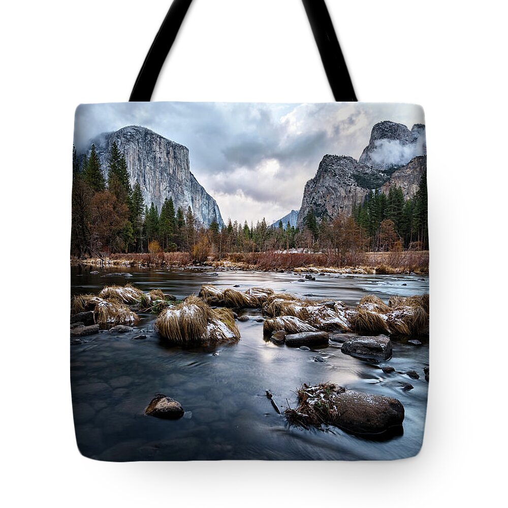 Valley Tote Bag featuring the photograph Serene Scene at Valley View by David Soldano