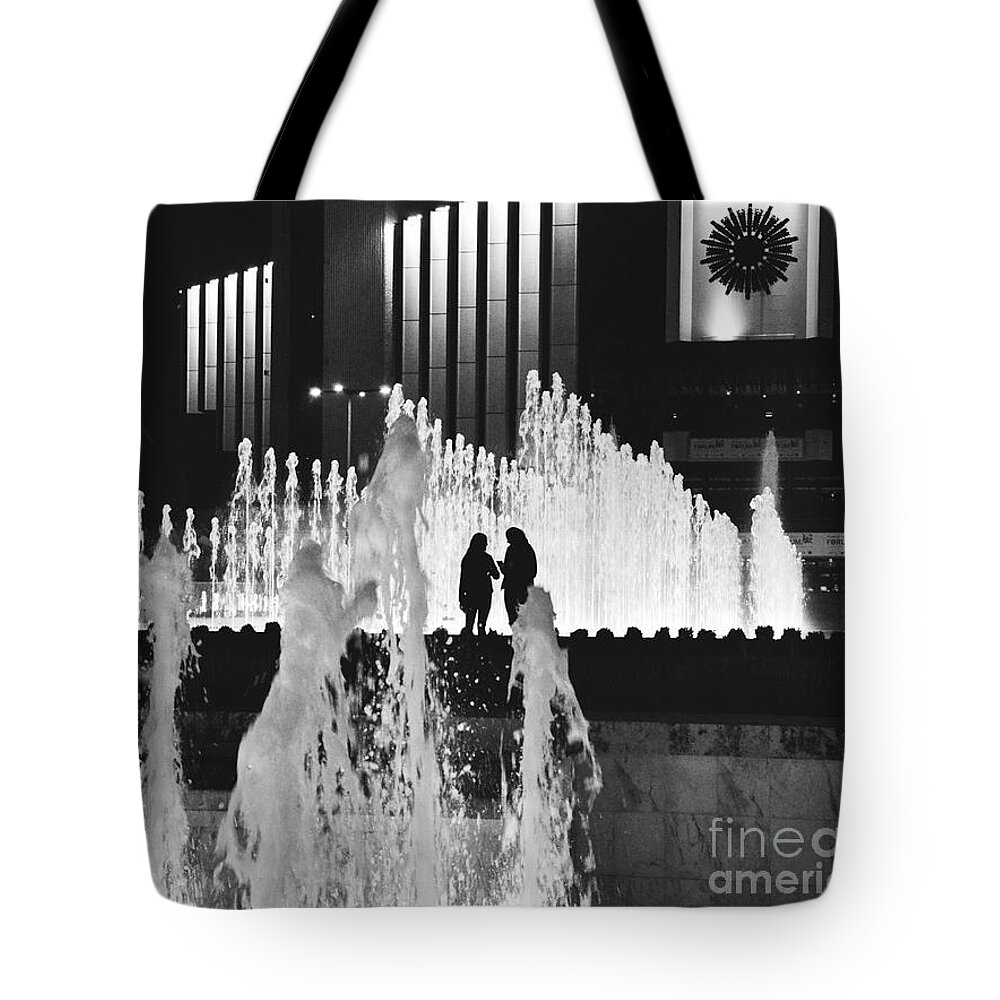 Girls Tote Bag featuring the photograph Shadows on the water - black and white by Yavor Mihaylov
