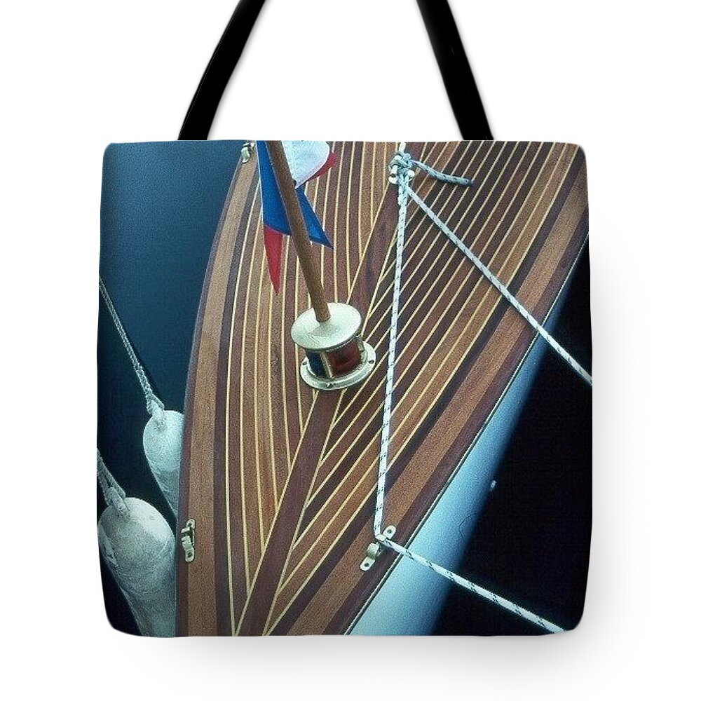 Bow Tote Bag featuring the pastel Sharp by Fred Bailey